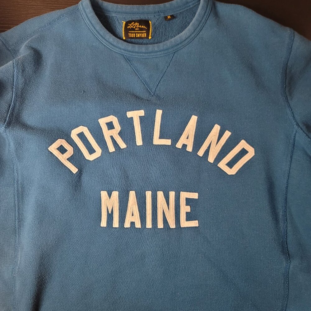 LL Bean Todd Snyder PORTLAND MAINE Sweatshirt